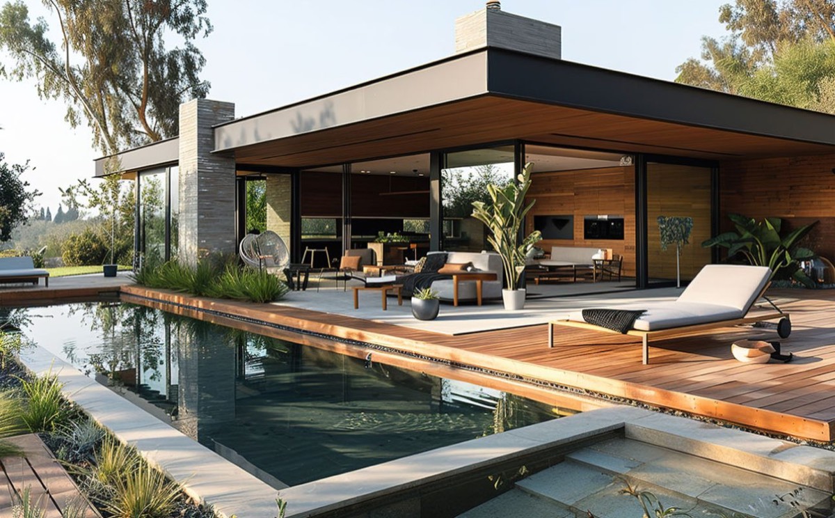 Residential exterior suitable for moonlighting